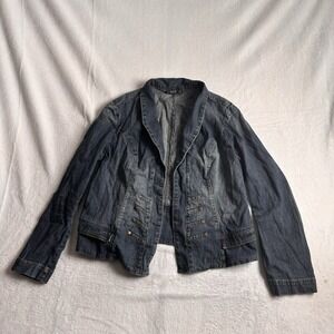 Y2K ANA A New Approach Denim Long Sleeve Jacket Women's XL *‎